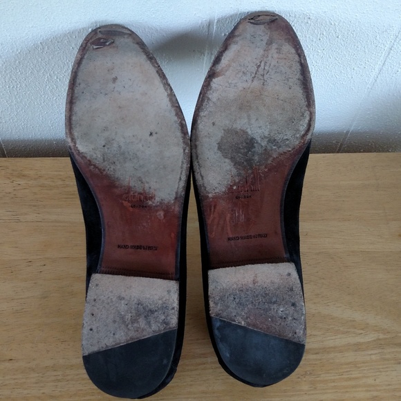 Dunhill London Black Suede Formal Shoes size 45/11 - Picture 7 of 8